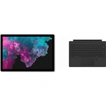Microsoft Surface Pro 7 Intel Core i5-1035G4/8GB/128GB SSD/12.3" Tctil Platino + Surface Pro Type Cover Negro