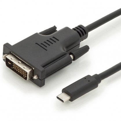 Digitus Cable USB-C a DVI Macho/Macho 2m Negro