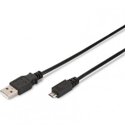 Digitus Cable de Conexin USB Tipo A-Micro USB 1m Negro