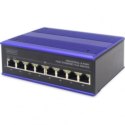 Digitus Switch 8 Puertos PoE Ethernet 10/100