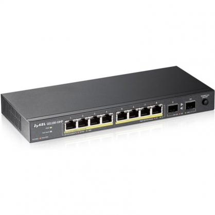 ZyXEL GS1100-10HP Switch 8 Gigabit Ethernet Ports + 2 SFP