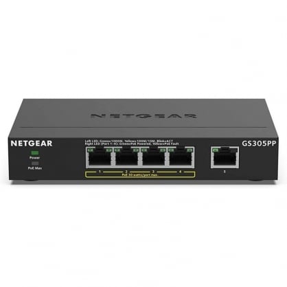 Netgear GS305PP Switch 5 Gigabit PoE + Ports