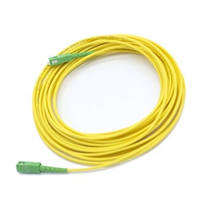 Cable Fibra ptica Universal Amarillo - SC/APC a SC/APC monomodo simplex 9/125, Compatible con Orange, Movistar, Vodafone, Jazztel y todos los dems. 10 metros