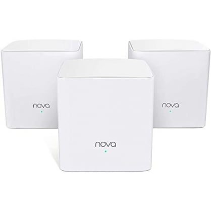 Tenda Nova Mesh MW5C - Sistema Router Wifi para Todo el Hogar (3 Unidades, Mu-Mimo, Seamless Roaming, Fast Ethernet, Control Parental, Funciona con Alexa)