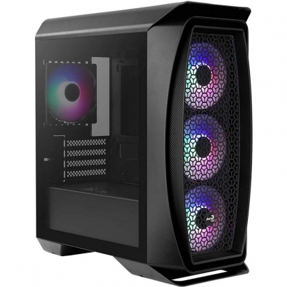 Aerocool Aero One Mini Frost Cristal Templado USB 3.0 RGB Negra