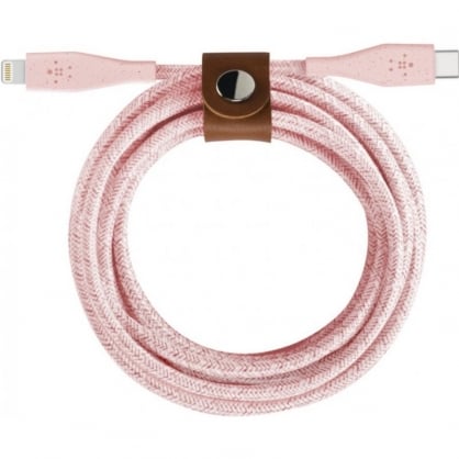 Belkin Boost Charge Cable con Correa USB-C a Lightning 70cm Rosa