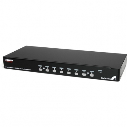 Startech Kit Conmutador KVM USB 8 Puertos Rack 1U