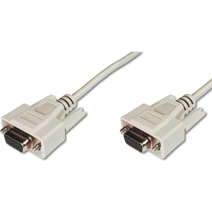 Digitus Cable VGA Hembra/Hembra 3m Beige