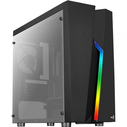 Aerocool Bolt Mini RGB USB 3.0 con Ventana Negro