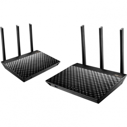 Asus RT-AC67U AiMesh Kit de Dos Router Inalmbrico Doble banda AC1900