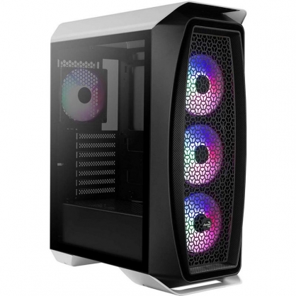 Aerocool Aero One Frost Cristal Templado USB 3.1 RGB Blanca