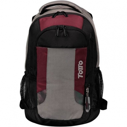 Totto Kriptone Mochila para Porttil hasta 14" Granate/Gris/Negro