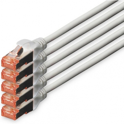 Digitus Cable de Red S-FTP Cat. 6 LSZH 7m Gris 5 Unidades