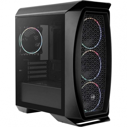 Aerocool Aero One Mini Eclipse Cristal Templado USB 3.1 RGB Negra