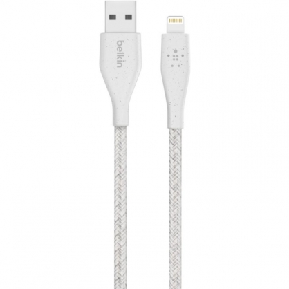 Belkin DuraTek Cable con Cinta Lightning a USB-A 1.2m Blanco