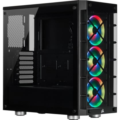 Corsair iCUE 465X RGB Cristal Templado USB 3.0 Negra