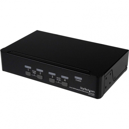 Startech Conmutador Switch KVM 4 Puertos DisplayPort Concentrador USB