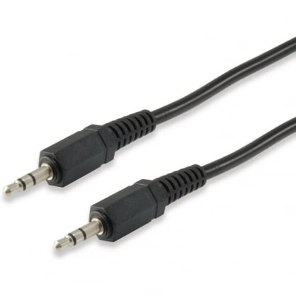 Equip Cable Audio 2x RCA Macho a 2x RCA Macho 2.5M Negro