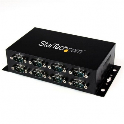 Startech Adaptador Hub USB a 8 Puertos Serie RS232 Industrial