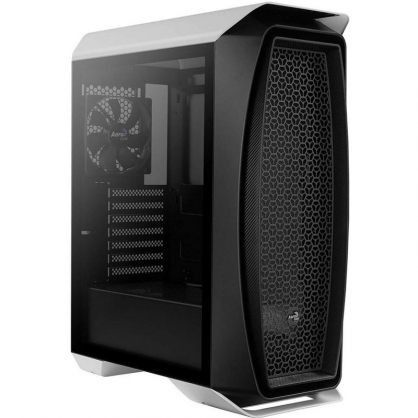 Aerocool Aero One Cristal Templado USB 3.1 Blanco