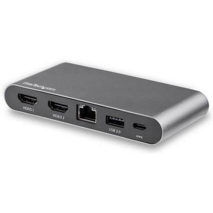 Startech Adaptador Multipuerto USB-C para Dos Monitores 2 HDMI 4K PD 3.0 de 100W