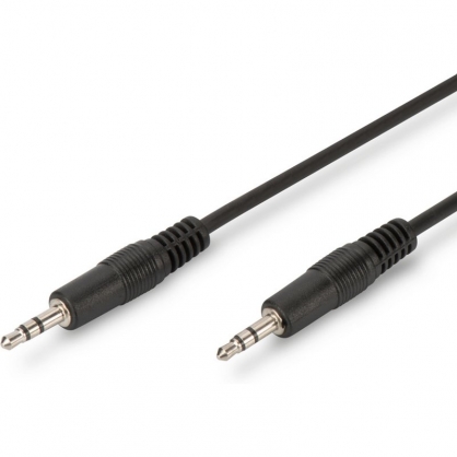 Digitus Cable de Audio Macho/Macho Jack 3.5mm 2.5m Negro