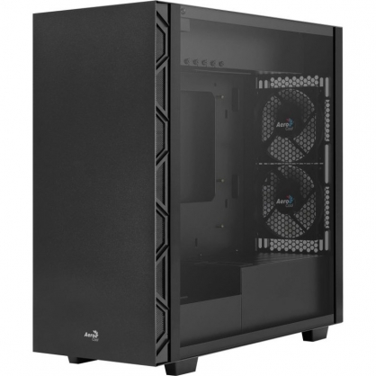 Aerocool Flo Cristal Templado USB 3.0 Negra