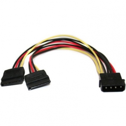 3Go Cable Bifurcador Molex a 2xSATA 15cm