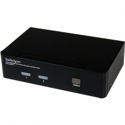 Startech Conmutador Switch KVM 2x HDMI + Hub USB