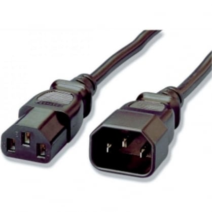 Equip Cable Extensor de Alimentacin C14 a C13 Macho/Hembra 1.8m