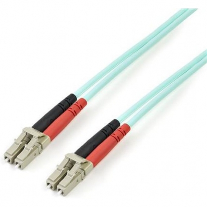 StarTech Cable Aqua Fibra Duplex Multi LC 100Gb 50/125 3m