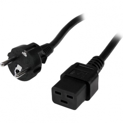 StarTech Cable Alimentacin Schuko PC CEE7 a IEC320 C19 2m