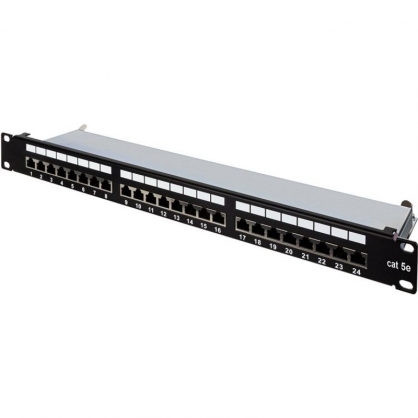 Aiten Data Panel de Parcheo 24 Puertos FTP Cat5 1U Negro