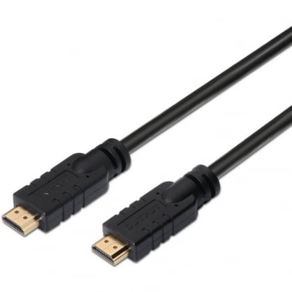 Aisens Cable HDMI 2.0 Premium 4K 60Hz 18Gbps Macho/Macho con Repetidor 15m Negro