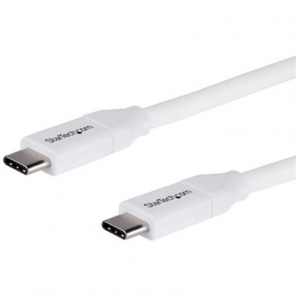 StarTech Cable USB-C con PD 5A 2m Blanco