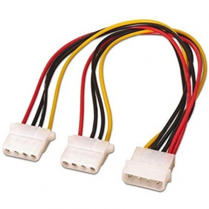 Goobay Cable de Alimentacin Molex a 2x Molex 15cm