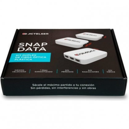 Actelser Kit Dplex de Fibra ptica Plstica Snap Data 60m