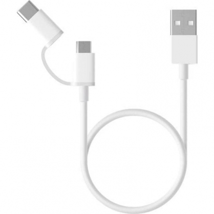 Xiaomi Cable con Adaptador MicroUSB a USB-C 30cm