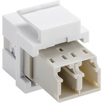 Goobay Keystone Conector de Fibra ptica LC-Dplex Blanco