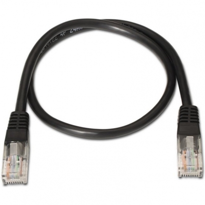 Aisens Cable de Red RJ45 Cat.5e UTP AWG24 50cm Negro