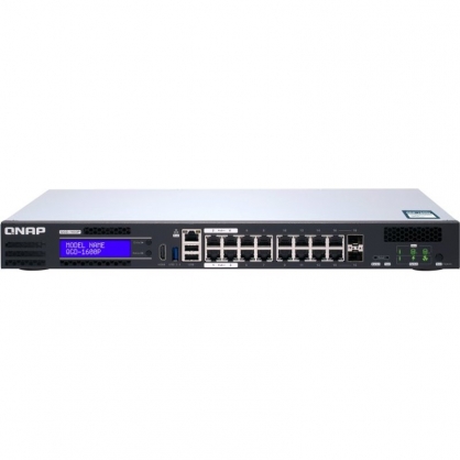 Qnap QGD-1600P-4G Managed Switch 14 Gigabit PoE + RJ45 Ports 2 1GbE SFP / RJ45 Ports