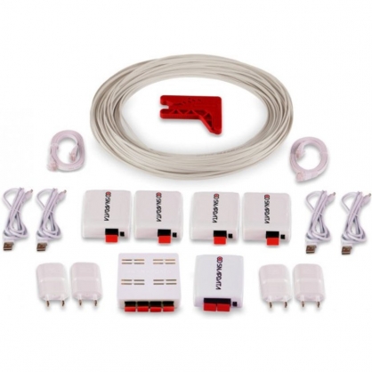 Actelser Kit Premium de Fibra Optica Plstica Snap Data 120m