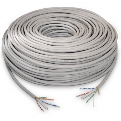 Aisens Bobina de Red RJ45 UTP Cat.6 Libre de Halgenos 305m Gris