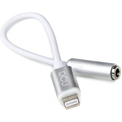 DCU Adaptador Lightning/Jack 3.5mm Macho/Hembra 15cm