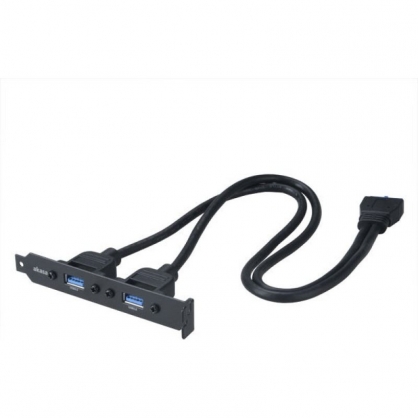 Akasa CBUB17-40BK Bracket 2 x USB 3.0