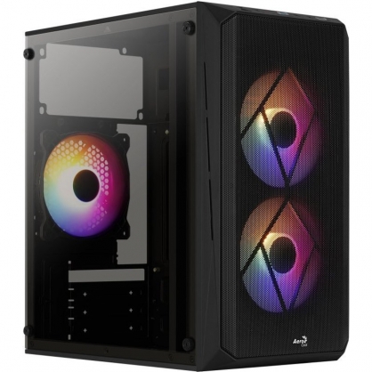 Aerocool CS107V2 FRGB USB 3.0 con Ventana Negra