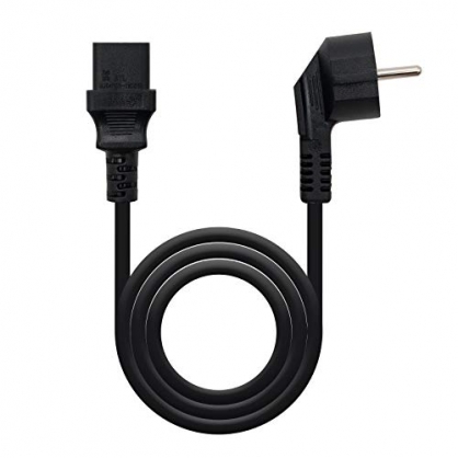 NanoCable 10.22.0103 - Cable de alimentacin para CPU, CEE7/M-C13/H, 100% cobre AWG18, negro, 3mts