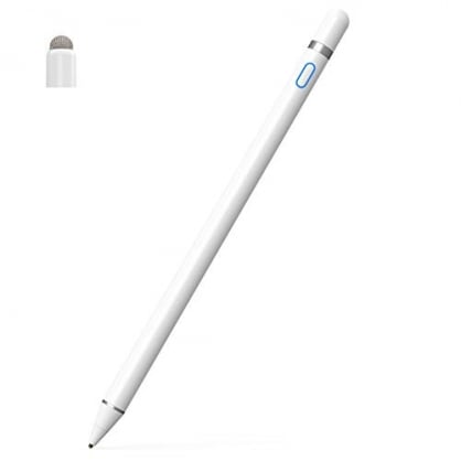 Lapiz para Tablet Tactil iPad Samsung lápiz para Tactil Tablet iPad Stylus  Pen para iPad Android Capacitivo Universal con 2 en 1 Disco Preciso y Punta  de Fibra para Samsung Galaxy Tab