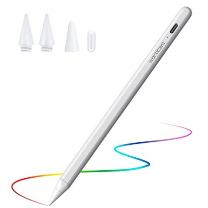 Stylus Pen para iPad, Lpiz sin Retraso, Alta Precisin, Inclinacin, Palm Rejection, para (2018-2020) iPad 6th 7th 8th Gen / iPad Pro 11 '' y 12,9 '' / iPad Mini 5th Gen / iPad Air de 3rd Gen