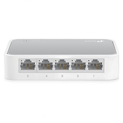 TP-Link TL-SF1005D - Switch Ethernet con 5 Puertos (10/100 Mbps, RJ45, Concentrador de ethernet, Plug and Play, sin Ventilador, No Gestionado)